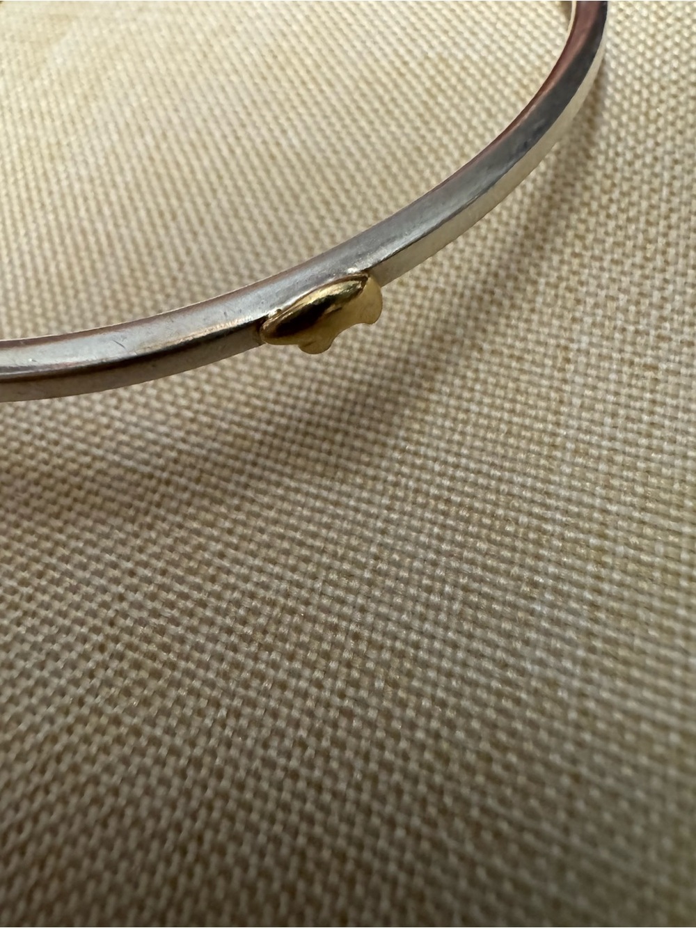 Minimalist Silver-Tone Women's Bangle Bracelet - Picture 2 of 3
